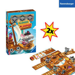 Ravensburger Kinderspiel - Planken-Plumpser - Wer zu viel riskiert, wird nass!! - Ein spannungsreiches Spiel für 2 bis 4 Kinder ab 5 Jahren