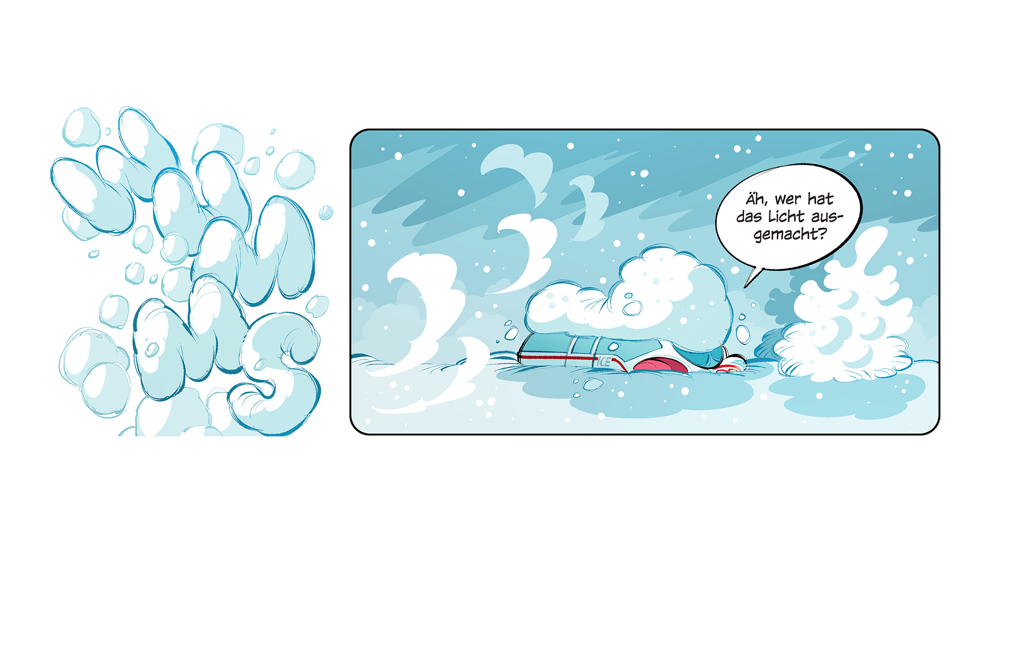 Comic: Der kleine ICE ... im ewigen Eis