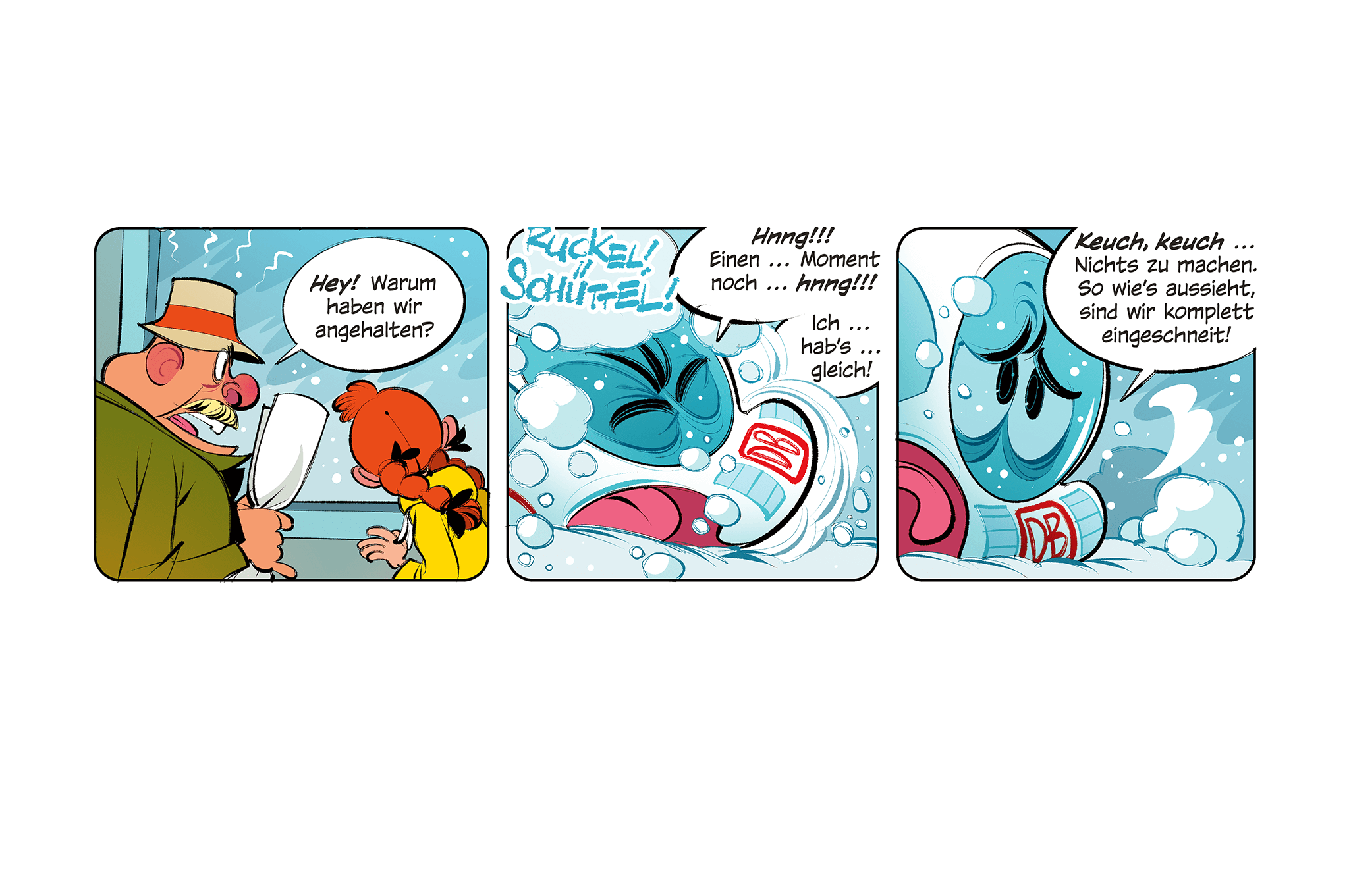 Comic: Der kleine ICE ... im ewigen Eis