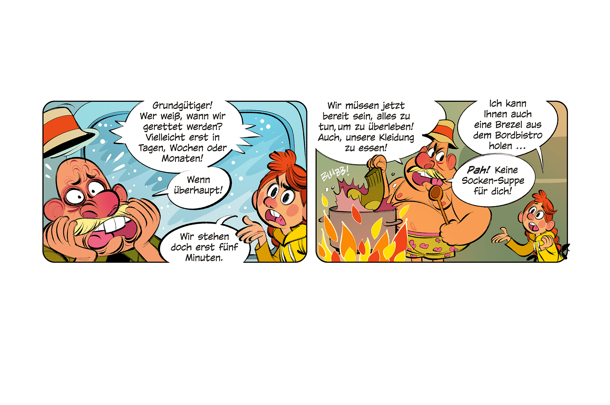 Comic: Der kleine ICE ... im ewigen Eis