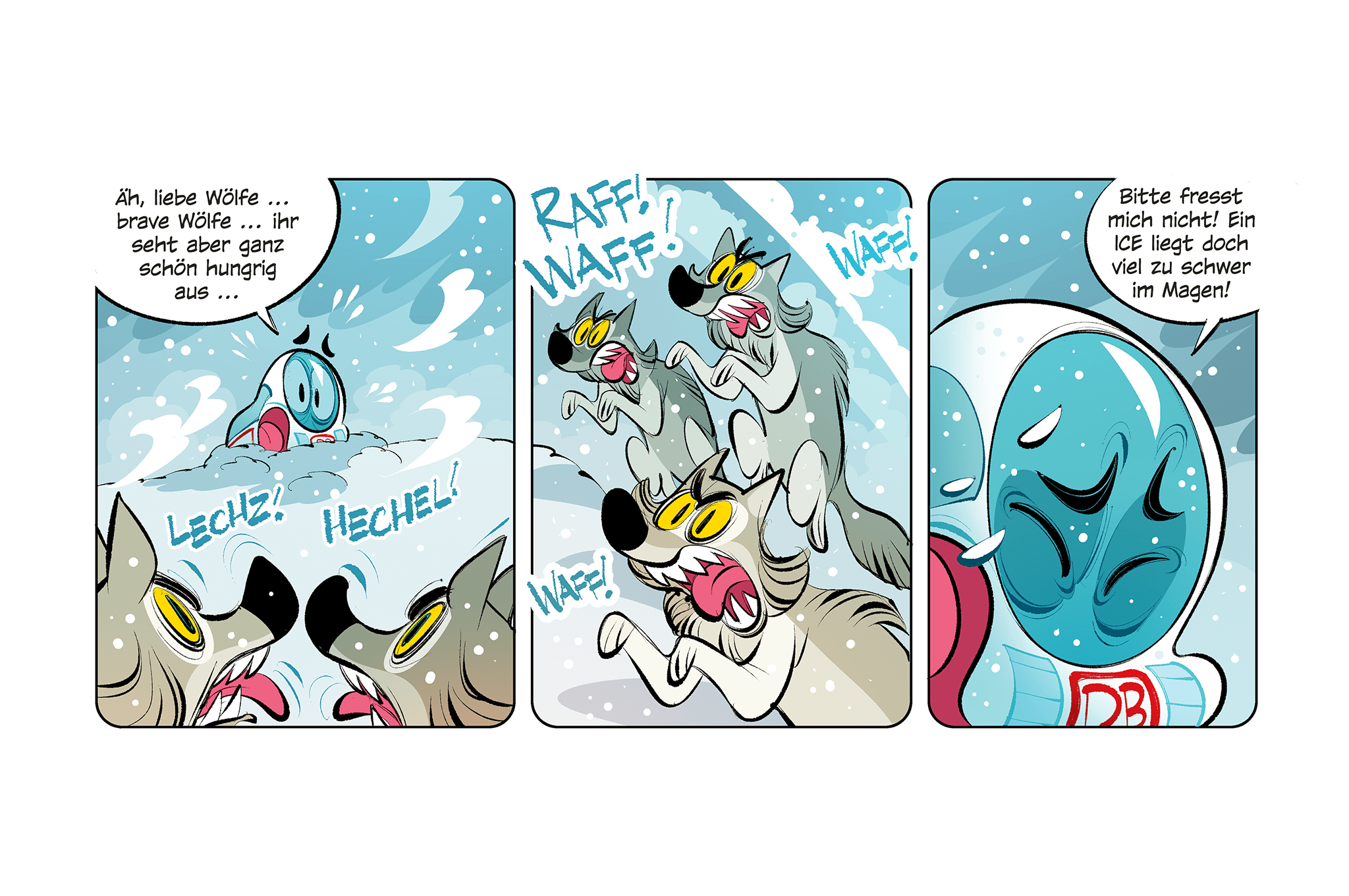 Comic: Der kleine ICE ... im ewigen Eis