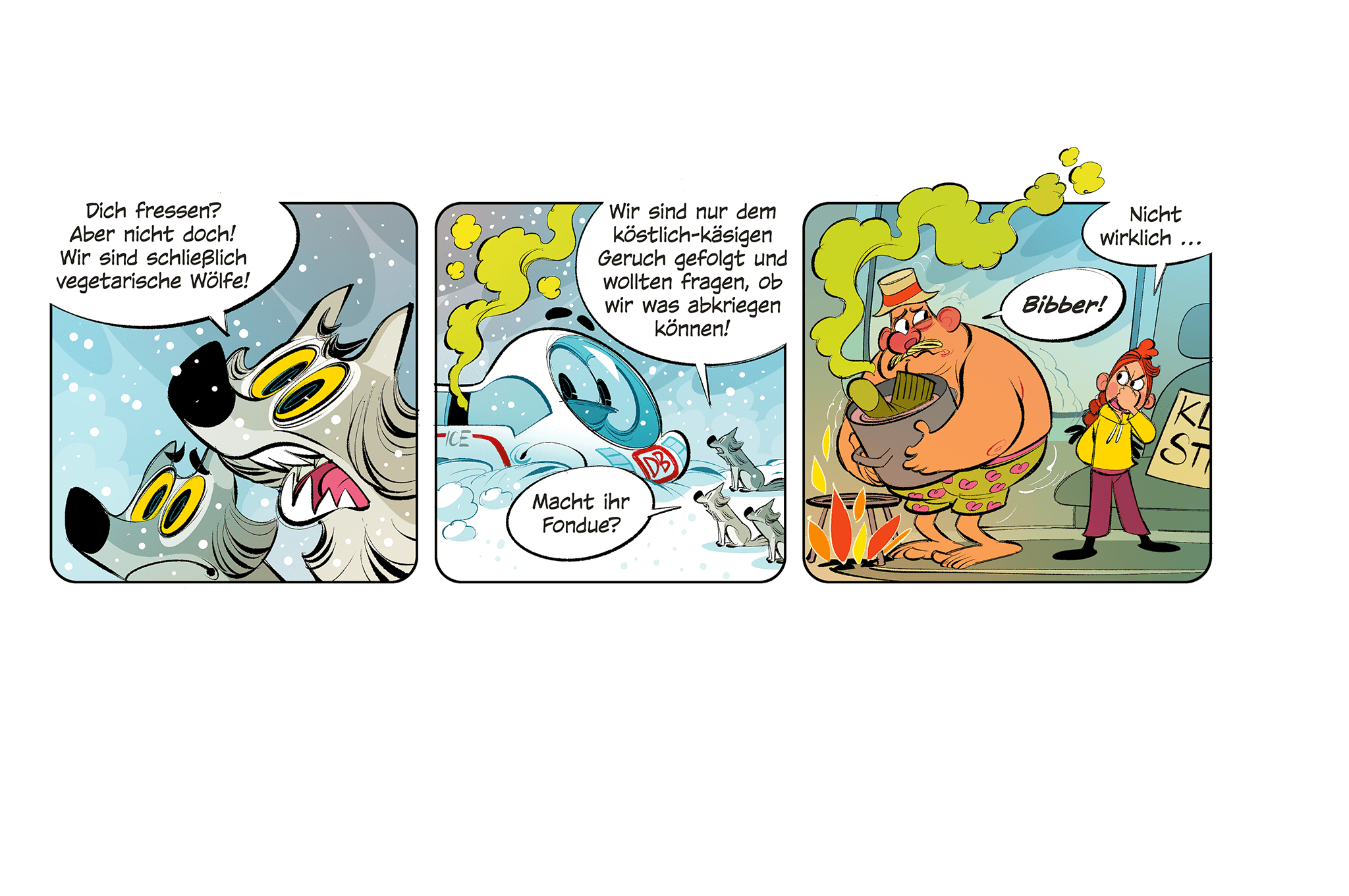 Comic: Der kleine ICE ... im ewigen Eis