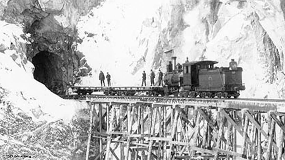White Pass and Yukon Railway. Über steile Berge und tiefe Schluchten
