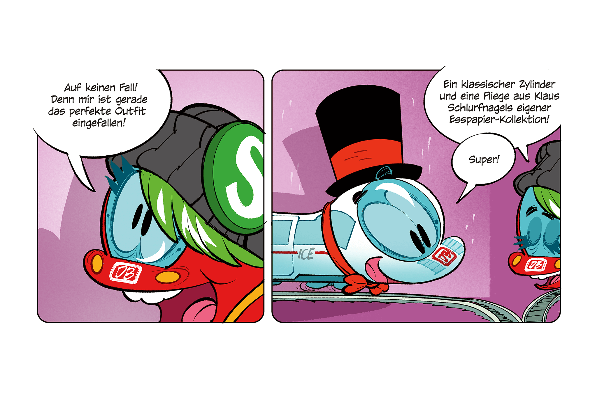 Der kleine ICE ... und die Modenschau