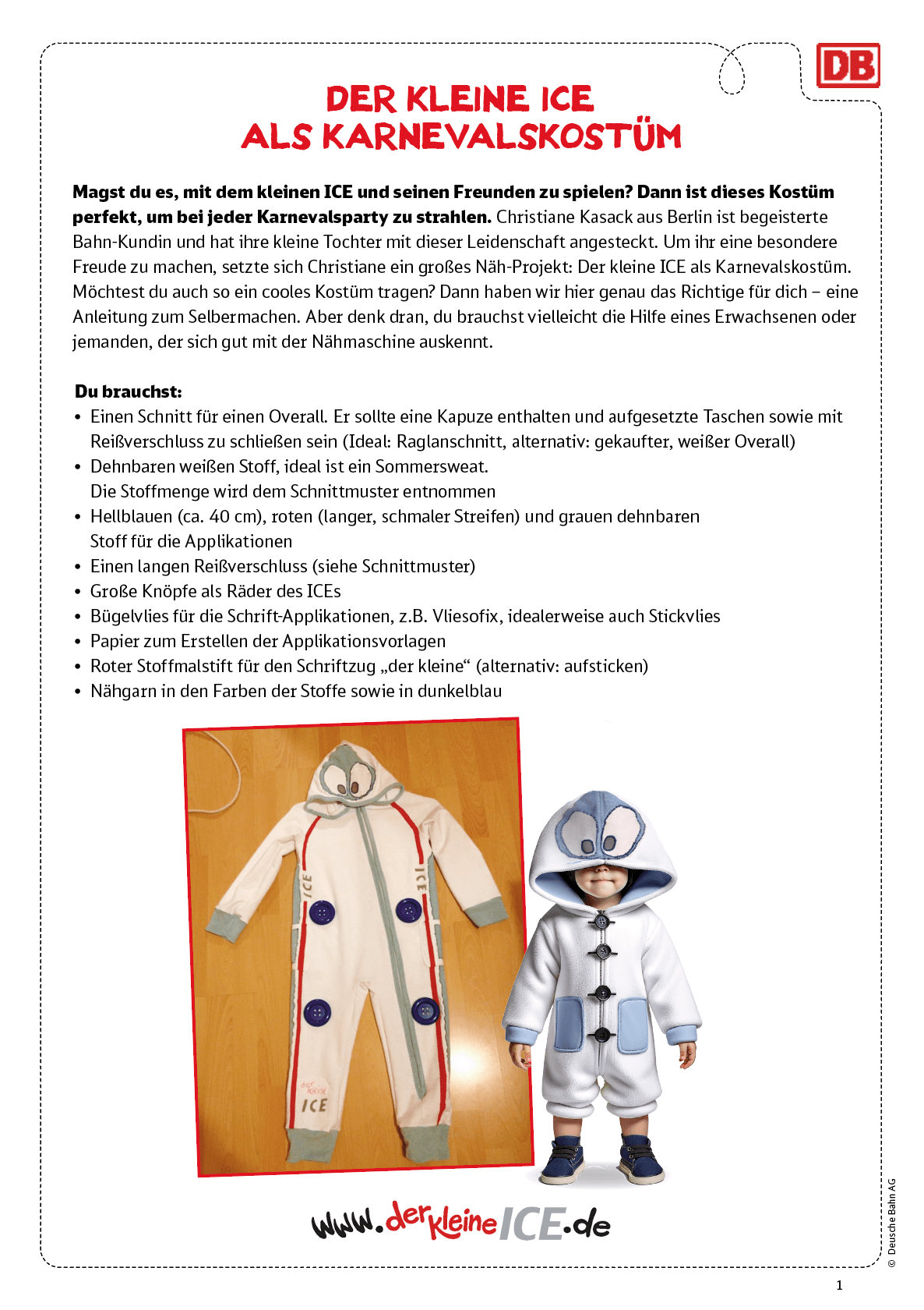 Fasching als der kleine ICE