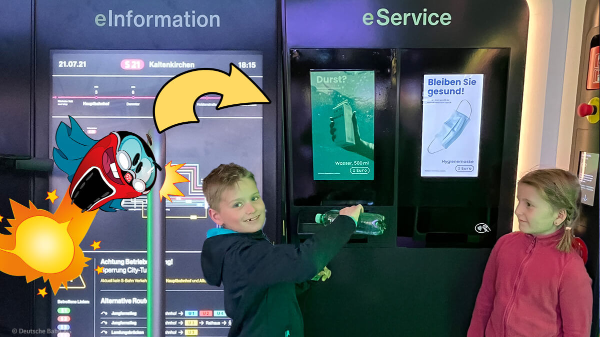 Getränkeautomat mit Erfrischungsgetränken