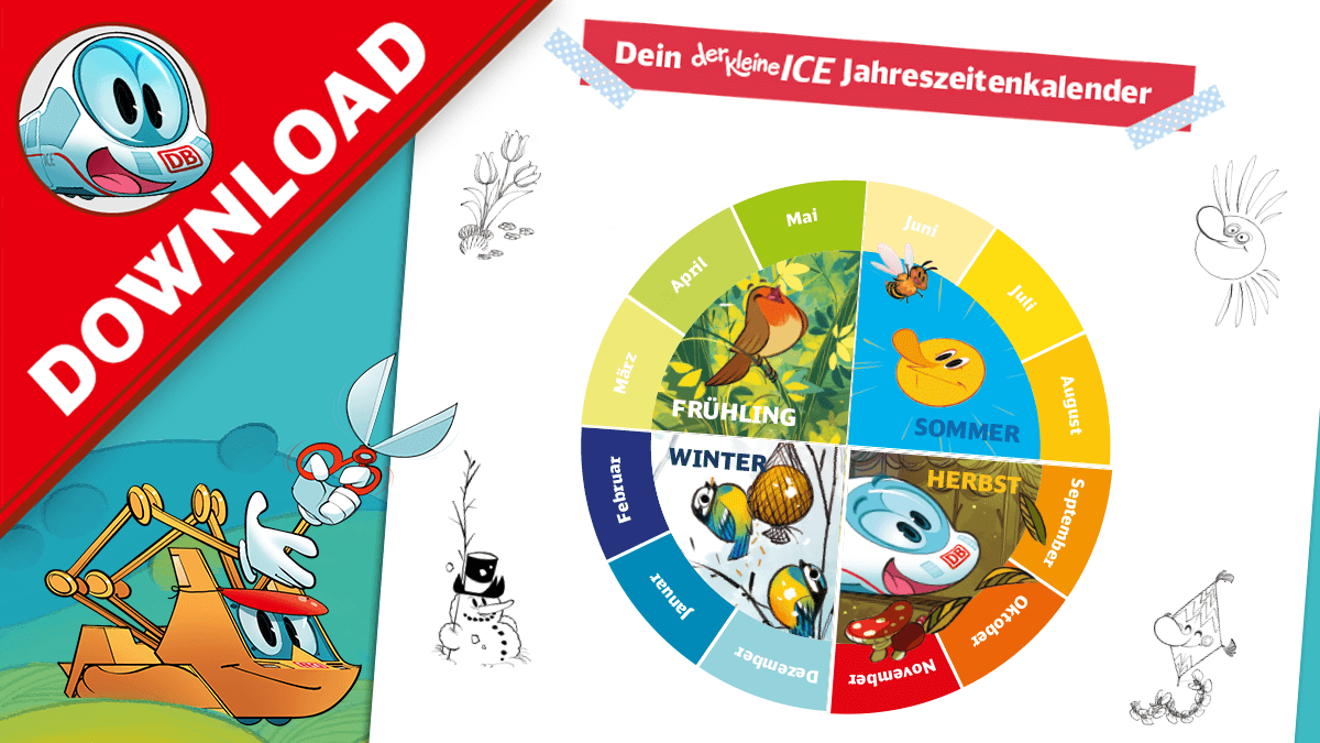 Bastele dir dein Riesen-Jahreszeitenposter!