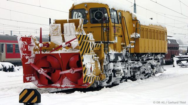 Bei großen Schneemassen kommen die superstarken Schneeschleudern zum Einsatz