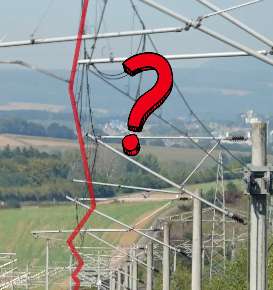 Verlauf von Oberleitungen