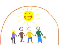 Kinderzeichnung von Mira, 9 Jahre