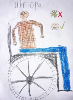 Kinderzeichnung von Karl, 8 Jahre