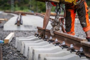 Gleisbauarbeiten bei Kreuzberg Gleisbauarbeiten bei Kreuzberg