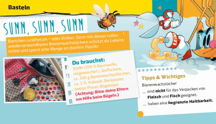 Bastelanleitung Bild 1 von 3 Bienenwachstuch, das Brauchst du