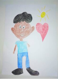 Kinderzeichnung von Anisa (8 Jahre)