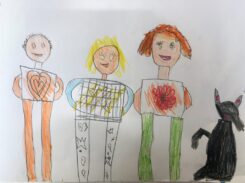 Kinderzeichnung von Fritzi, 6 Jahre