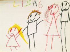 Kinderzeichnung von Lisa