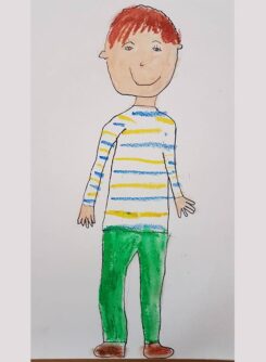 Kinderzeichnung von Clara-Lili, 6 Jahre
