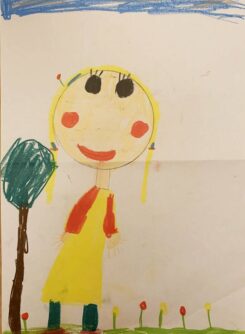 Kinderzeichnung von Natalie, 5 Jahre