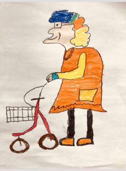 Kinderzeichnung von Paul-Mike, 7 Jahre