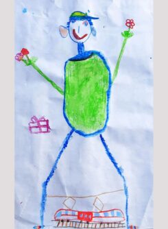 Kinderzeichnung von Ella, 4 jahre