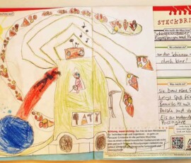 Schienenausbauer mit Eisgreifzange und Rutsche