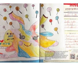 Lolli Lotte, versorgt hungrige Kinder mit Lollis