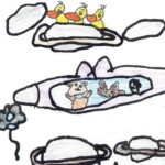 Nina, 5 Jahre Die Tiere ohne Flügel können dann vielleicht selbst mit Flugzeugen oder was Ähnlichem fliegen.