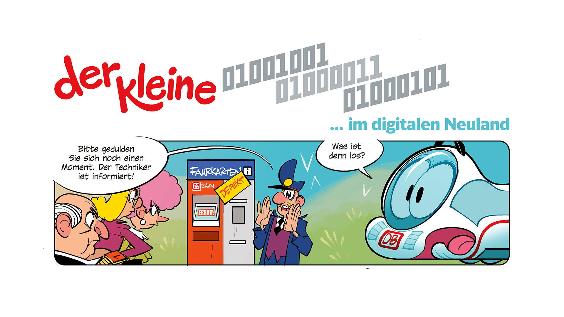 Comic: Der kleine ICE ... im digitalen Neuland