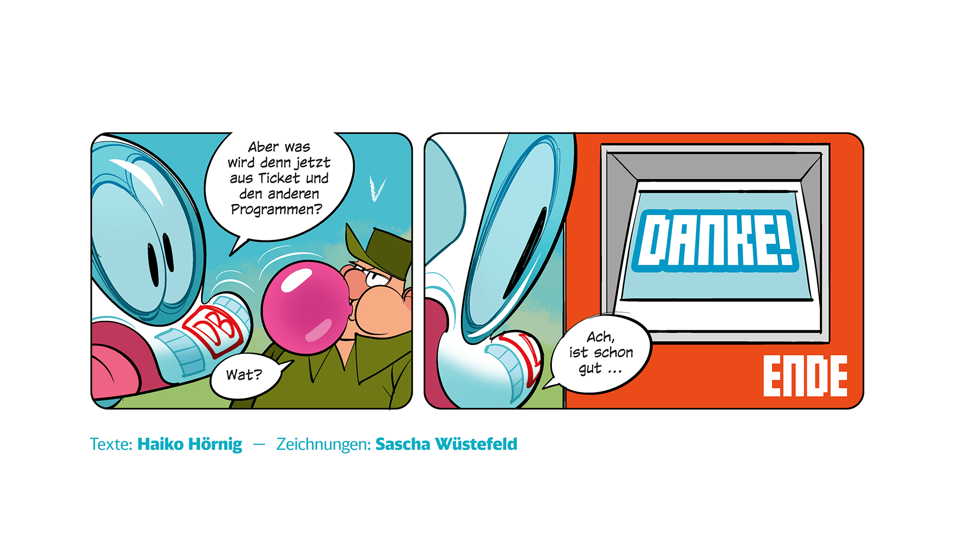 Comic: Der kleine ICE ... im digitalen Neuland