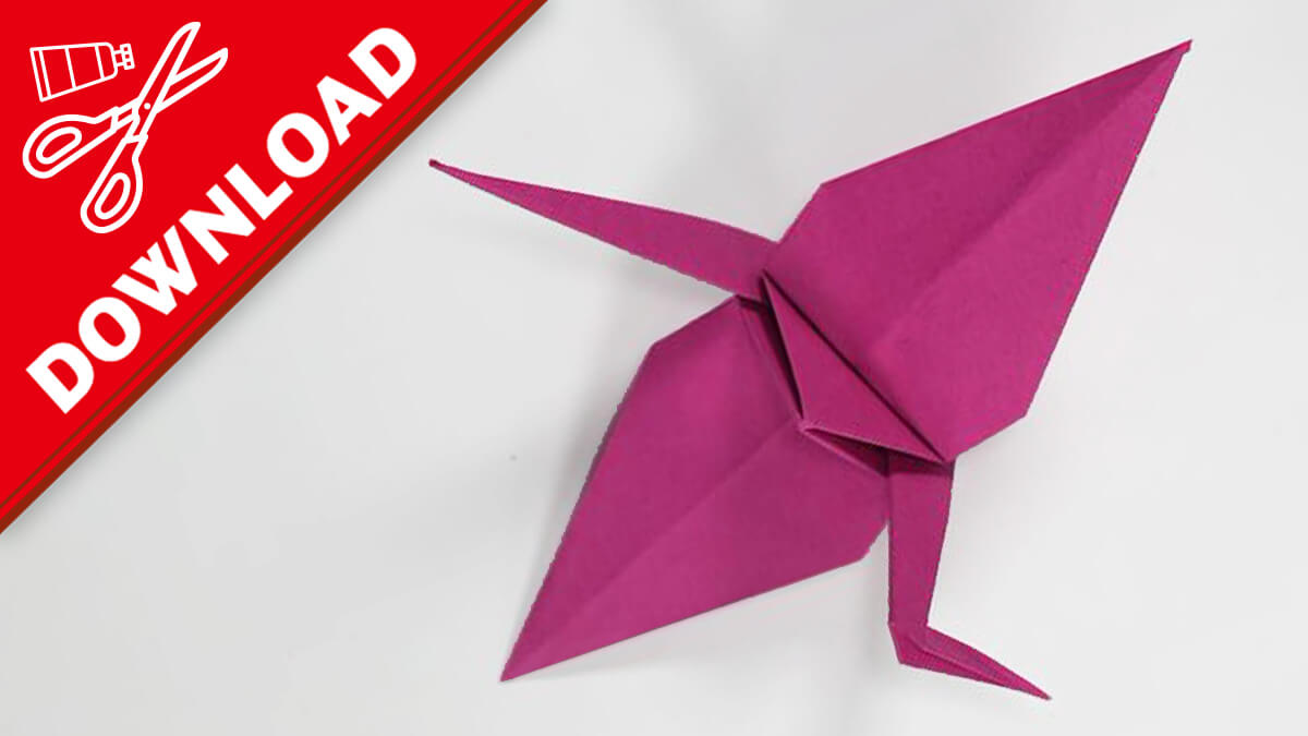 Schritt-für-Schritt Anleitung: Origami Kranich