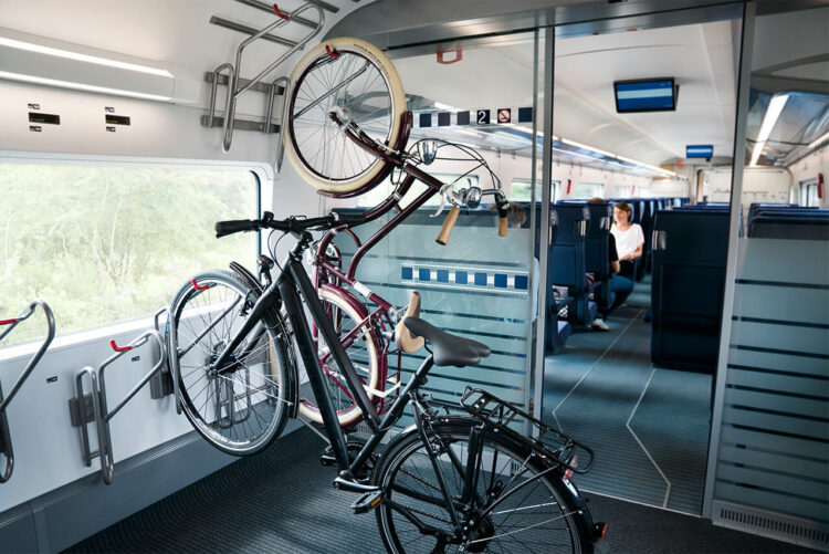 Die Fahrradplätze im neuen ICE 4